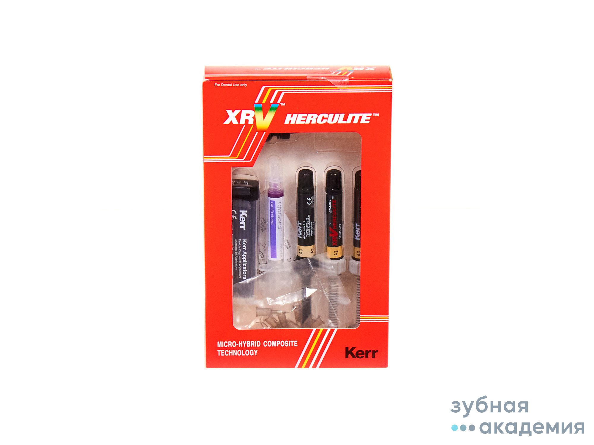 Herculite XRV Mini Kit / Геркулайт XRV Мини Кит (3 х 3г + адгезив + гель ) Kerr/ Италия